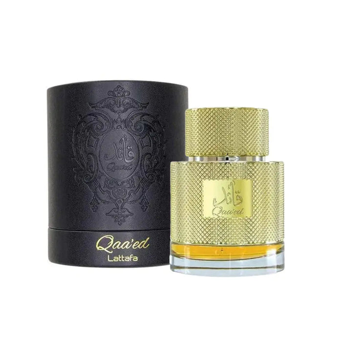 Qaaed/Qaed 80ml Eau De Parfum Lattafa bottle and box