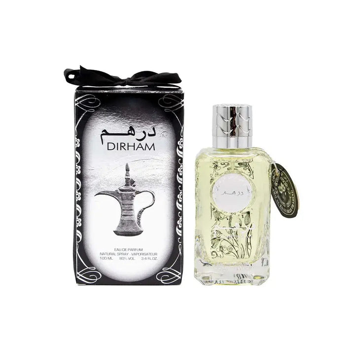 Dirham 100ml Eau de Parfum Ard Al Zaafaran bottle and box