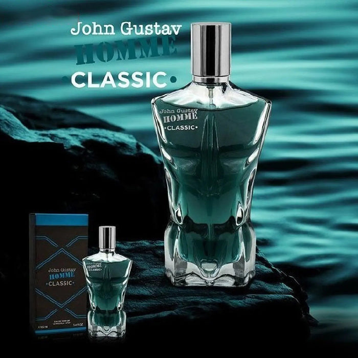 John Gustav Homme Classic perfume 100ml Fragrance World bottle and box